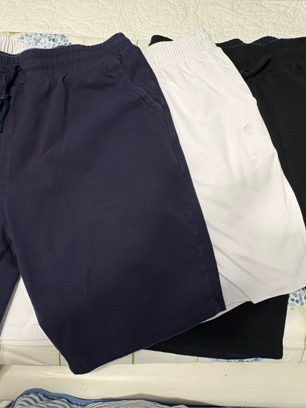 Daily Ritual Navy Drawstring Track Shorts - Picture 12 of 12